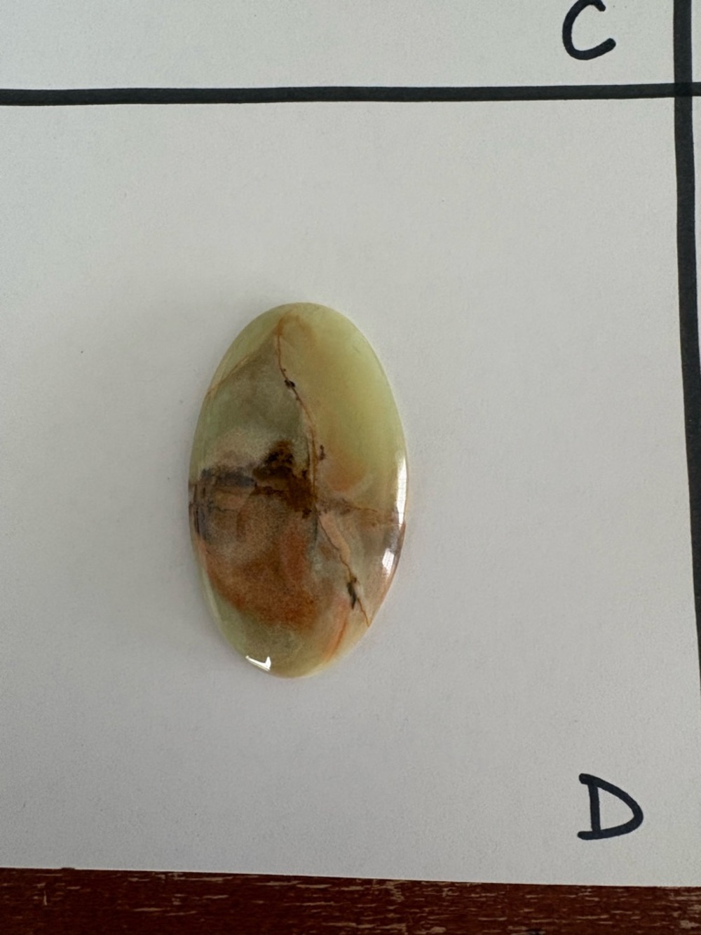 Natural Green and Brown Agate Cabochon
